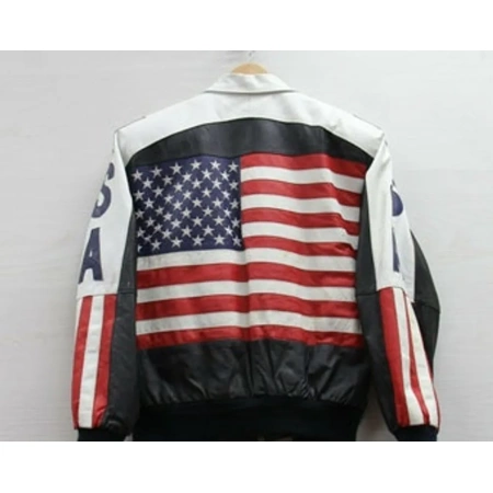 Pelle Pelle Mens USA Bomber Jacket
