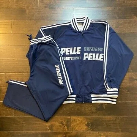 pelle pelle mens vintage navy blue tracksuit, pelle pelle store, pelle pelle jacket, navy blue tracksuit