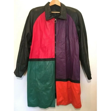 Pelle Pelle Multicolor Leather Coat