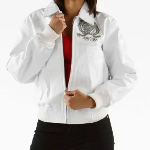 Pelle Pelle White Studded Leather Jacket view 2
