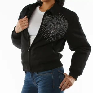 Pelle Pelle Black Diamonds Queen Jacket view 2