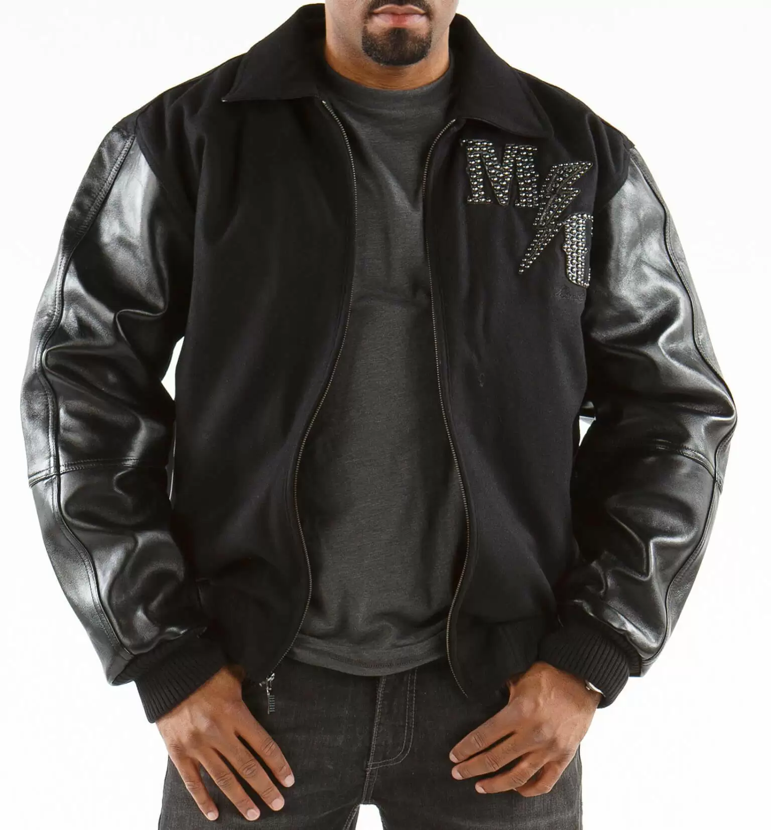 Pelle Pelle Black Master Varsity Jacket view 2