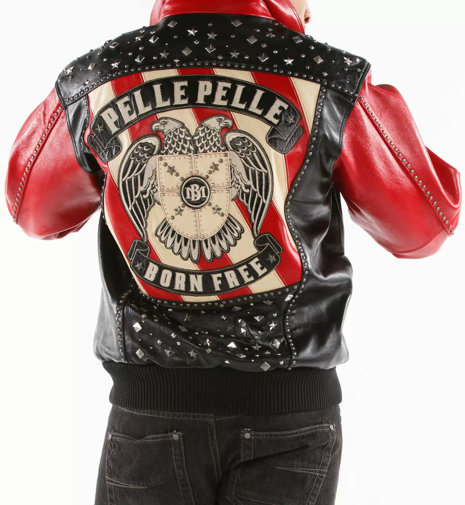 Pelle Pelle Black Red Born Free Jacket view 1