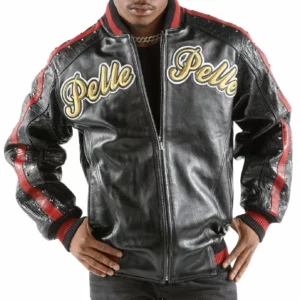 Pelle Pelle Black Red Leather Jacket view 2