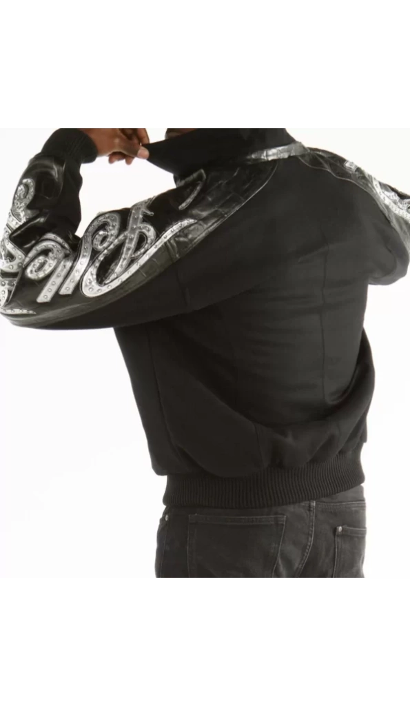 Pelle Pelle Black Studded Wool Jacket