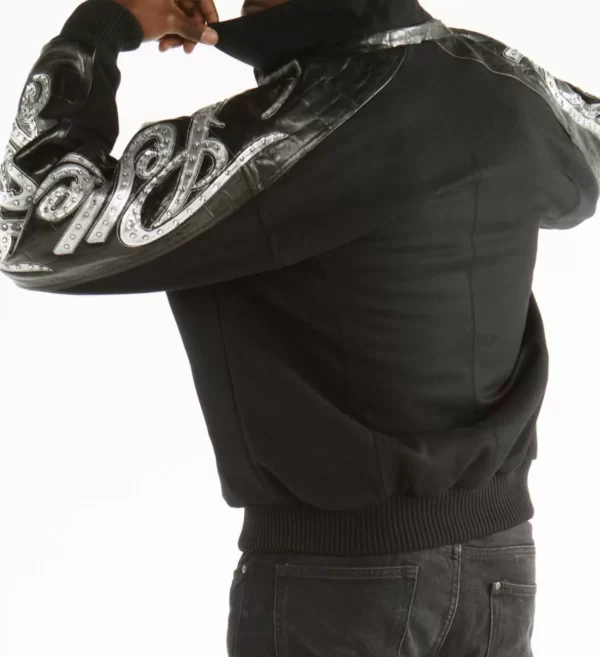 Pelle Pelle Black Studded Wool Jacket view 2