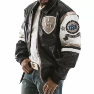 Pelle Pelle Black White Leather Jacket view 2