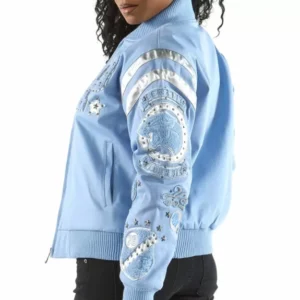 Pelle Pelle Blue Patches Varsity Jacket view 2