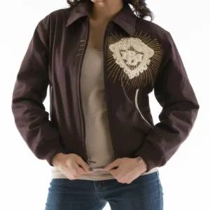 Pelle Pelle Brown Diamonds Queen Jacket view 2