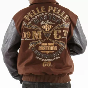 Pelle Pelle Brown Ceremonies Varsity Jacket