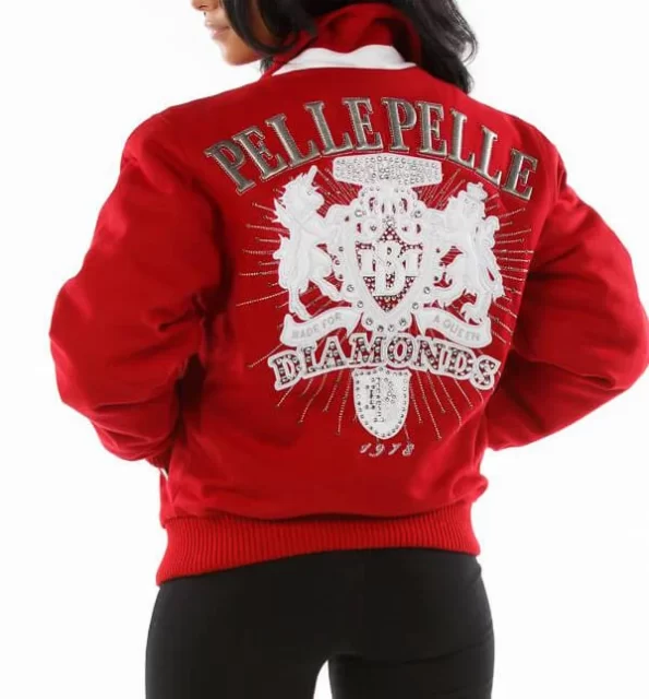 Pelle Pelle Red Diamonds Queen Jacket