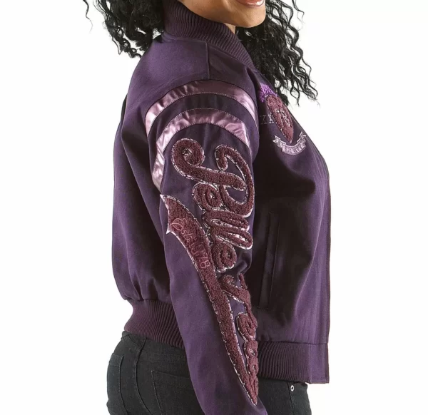 Pelle Pelle Purple P Crest Varsity Jacket view 2