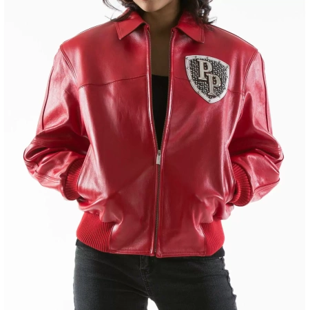 Pelle Pelle Bejeweled Leather Jacket view 2