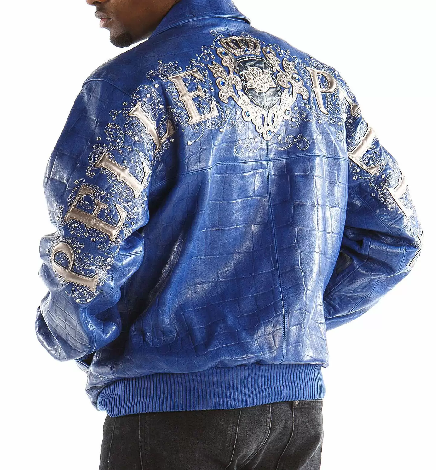 Pelle Pelle Blue Crest Leather Jacket view 1