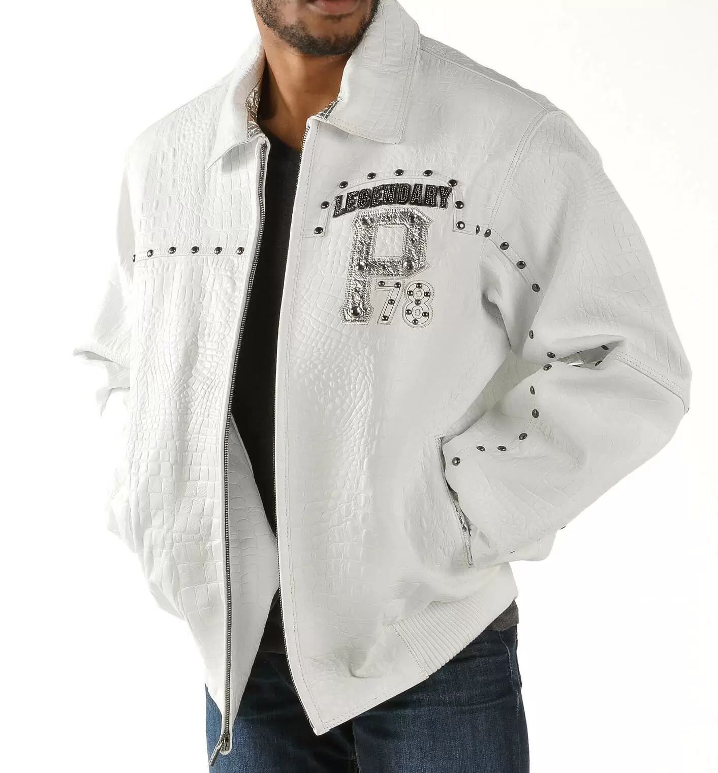 Pelle Pelle White Legendary Zipper Leather Jacket view 1