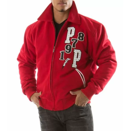 Red Pelle Pelle Tiger Wool Jacket view 2