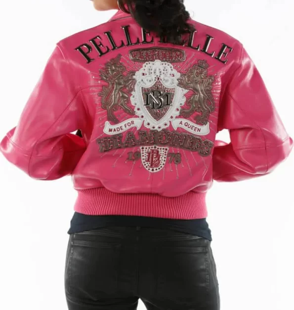 Pelle Pelle Pink Diamonds Queen Jacket view 1