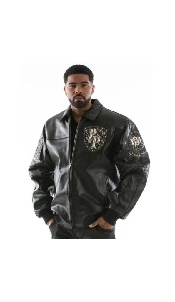 Pelle Pelle Encrusted Leather Jacket