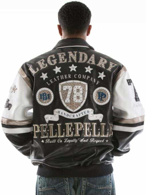 Pelle Pelle Black White Leather Jacket view 1