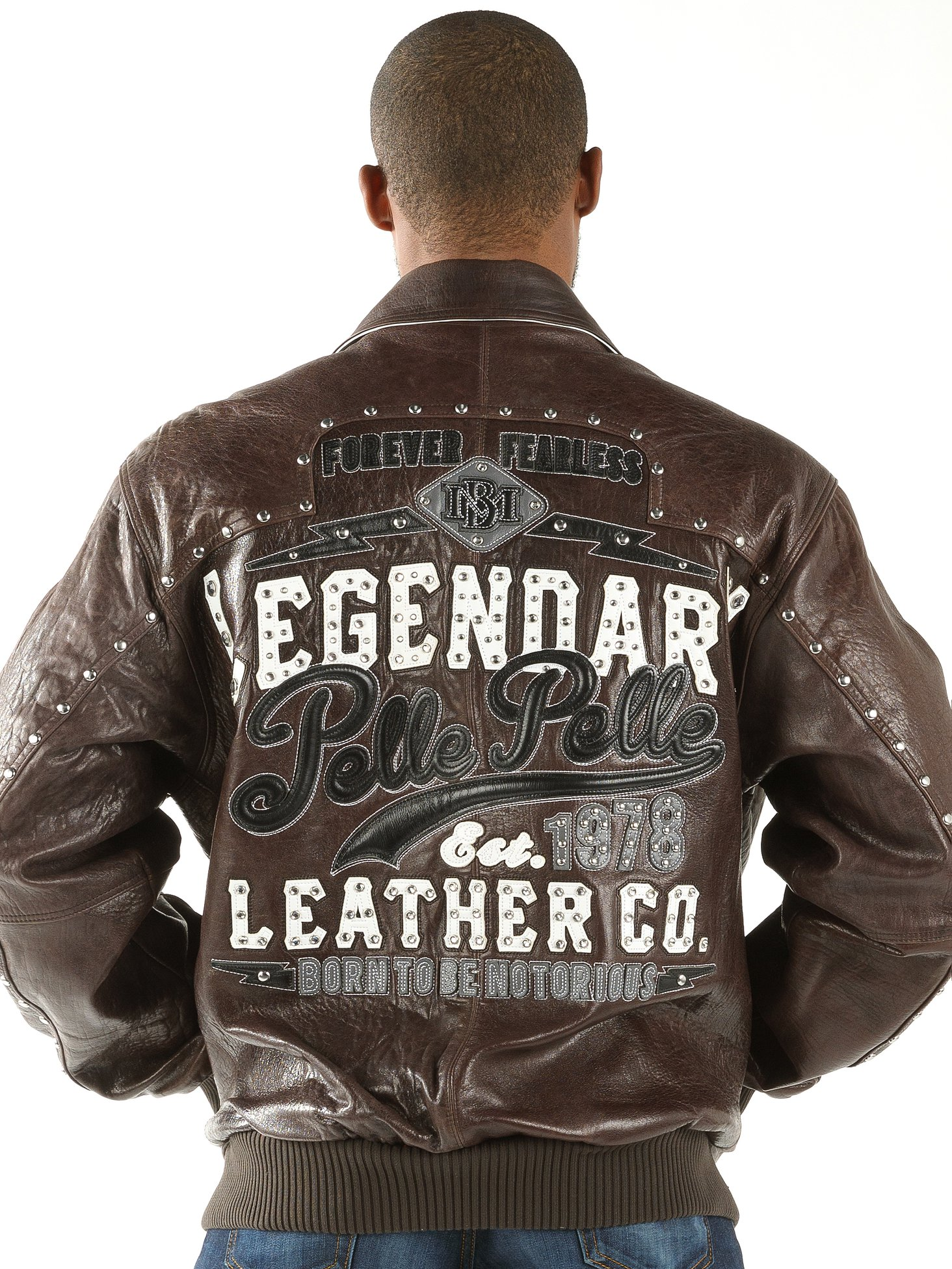 Pelle Pelle's Brown Studded Legend Jacket
