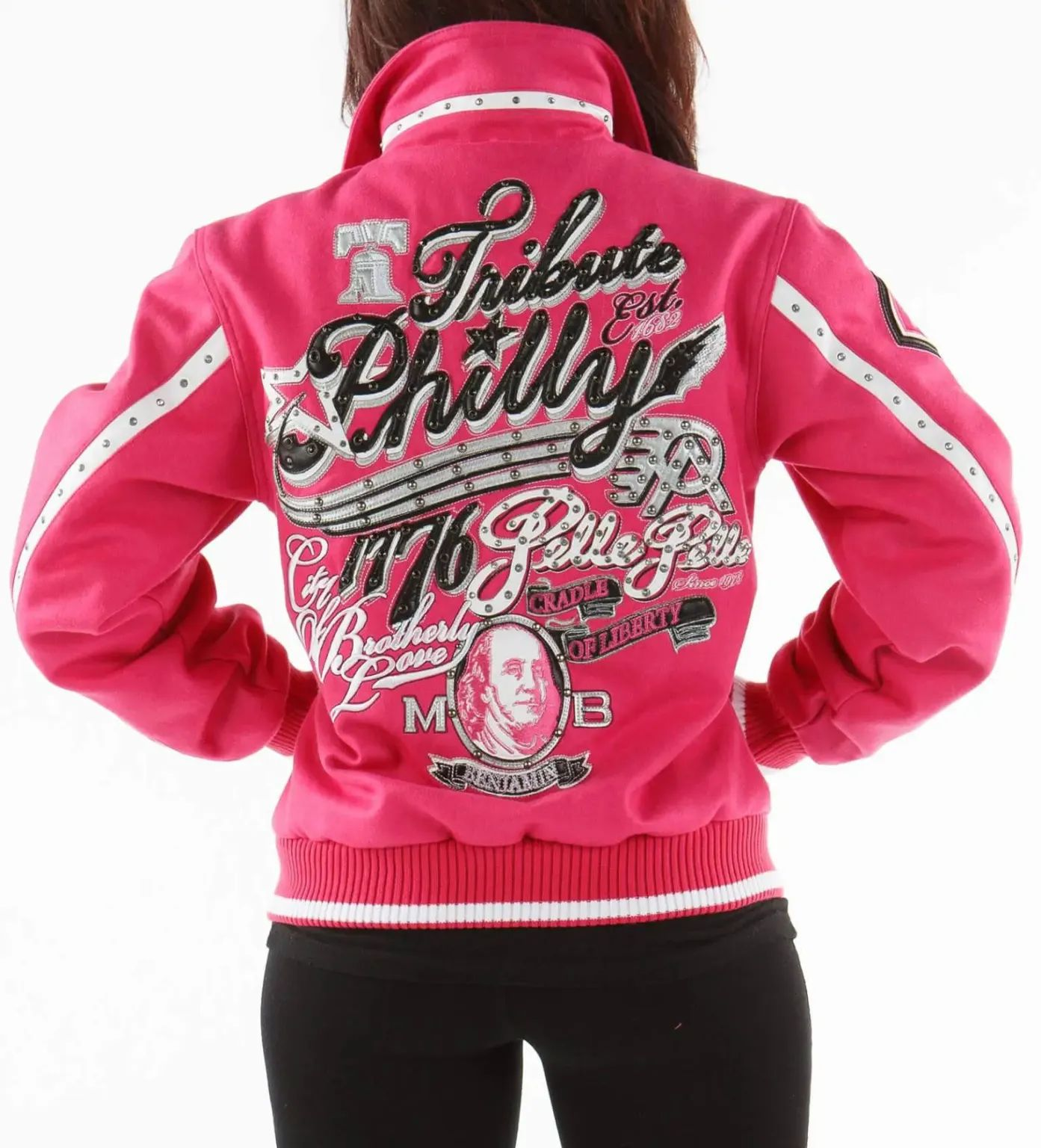 Pelle Pelle Pink Philly Tribute Wool Jacket view 1