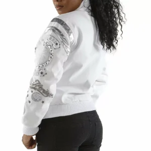 Pelle Pelle White Patches Varsity Jacket view 2