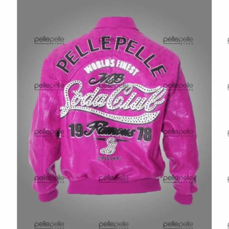 MB Pelle Pelle Pink Soda Club leather Jacket