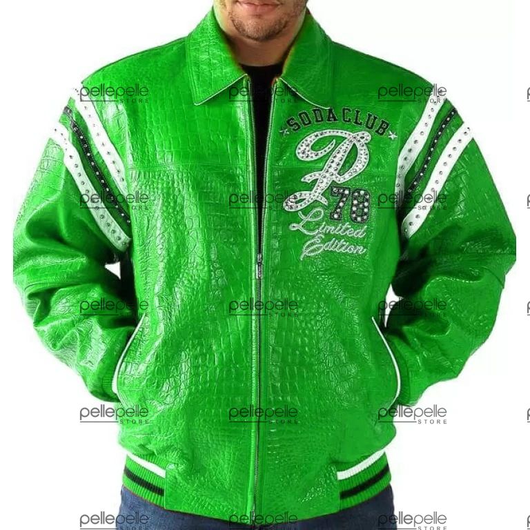 MB Pelle Pelle Green Special Cut Jacket view 2