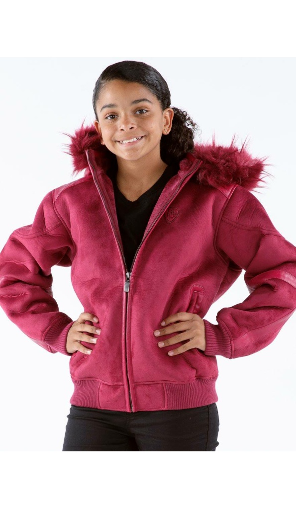 Pink Pelle Pelle Kids Hooded Wool Jacket