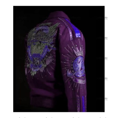 Pelle Pelle Anniversary Purple Studded Jacket