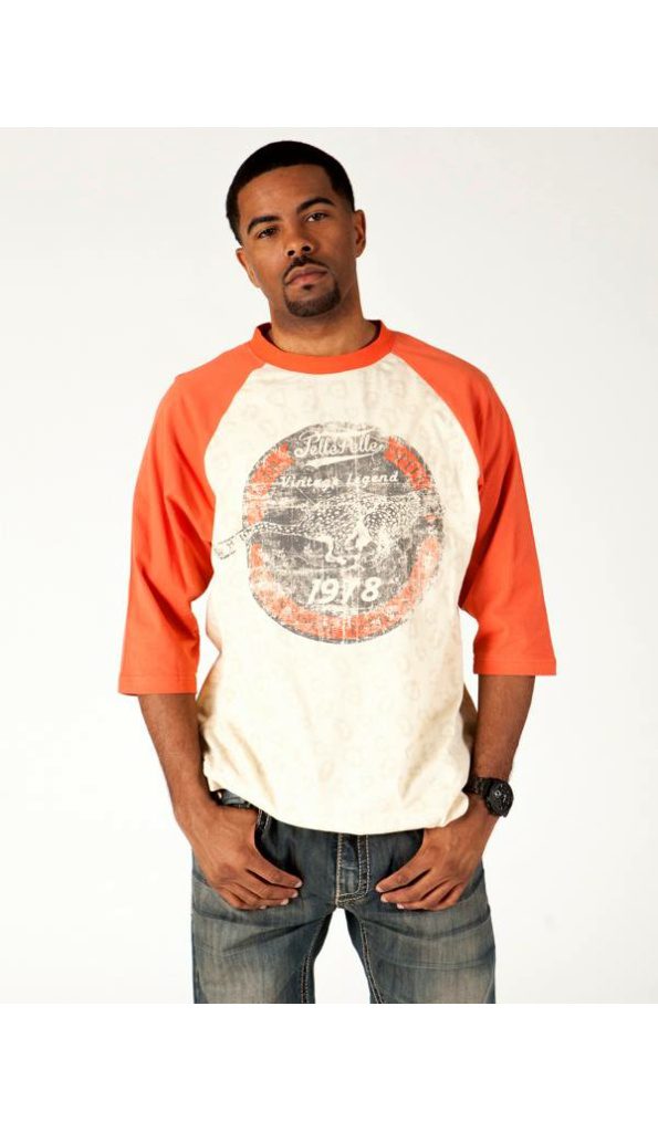 Bold Pelle Pelle Early Dawn t shirt orange shoulder