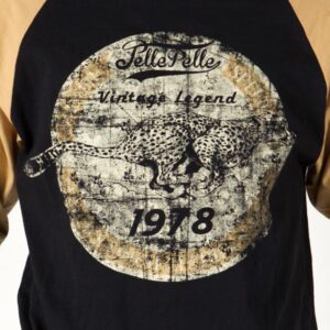 Bold Pelle Pelle Black T shirt with Muddy Sleeves view 1