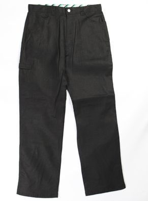 Exclusive Pelle Pelle Crest Linen Black Jeans Pent