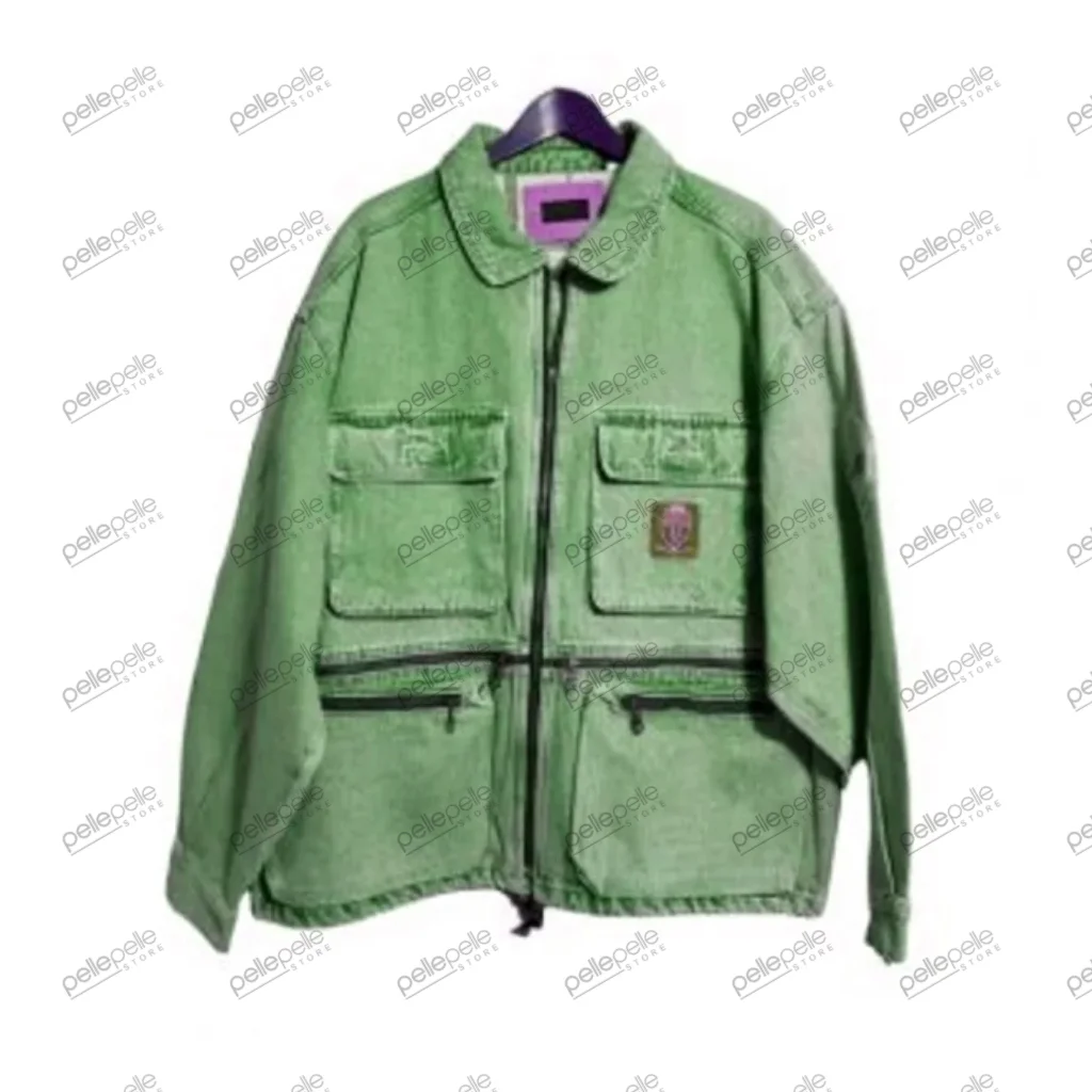 Bold Pelle Pelle Vintage Green Denim Jacket