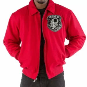 Pelle Pelle All or Nothing Red Wool Jacket view 2