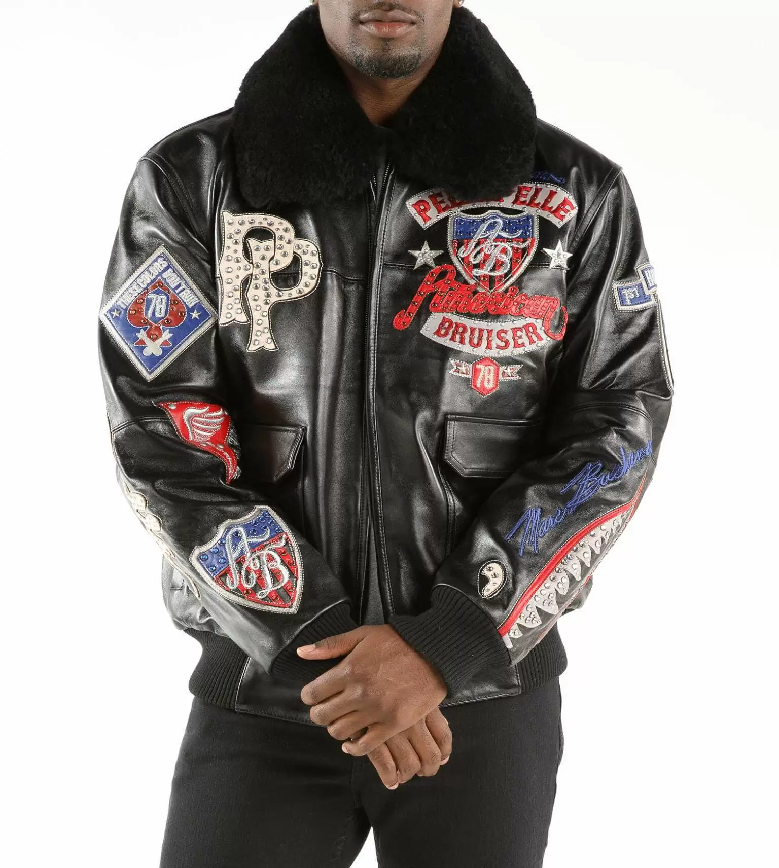 Black Pelle Pelle American Bruiser Jacket view 2