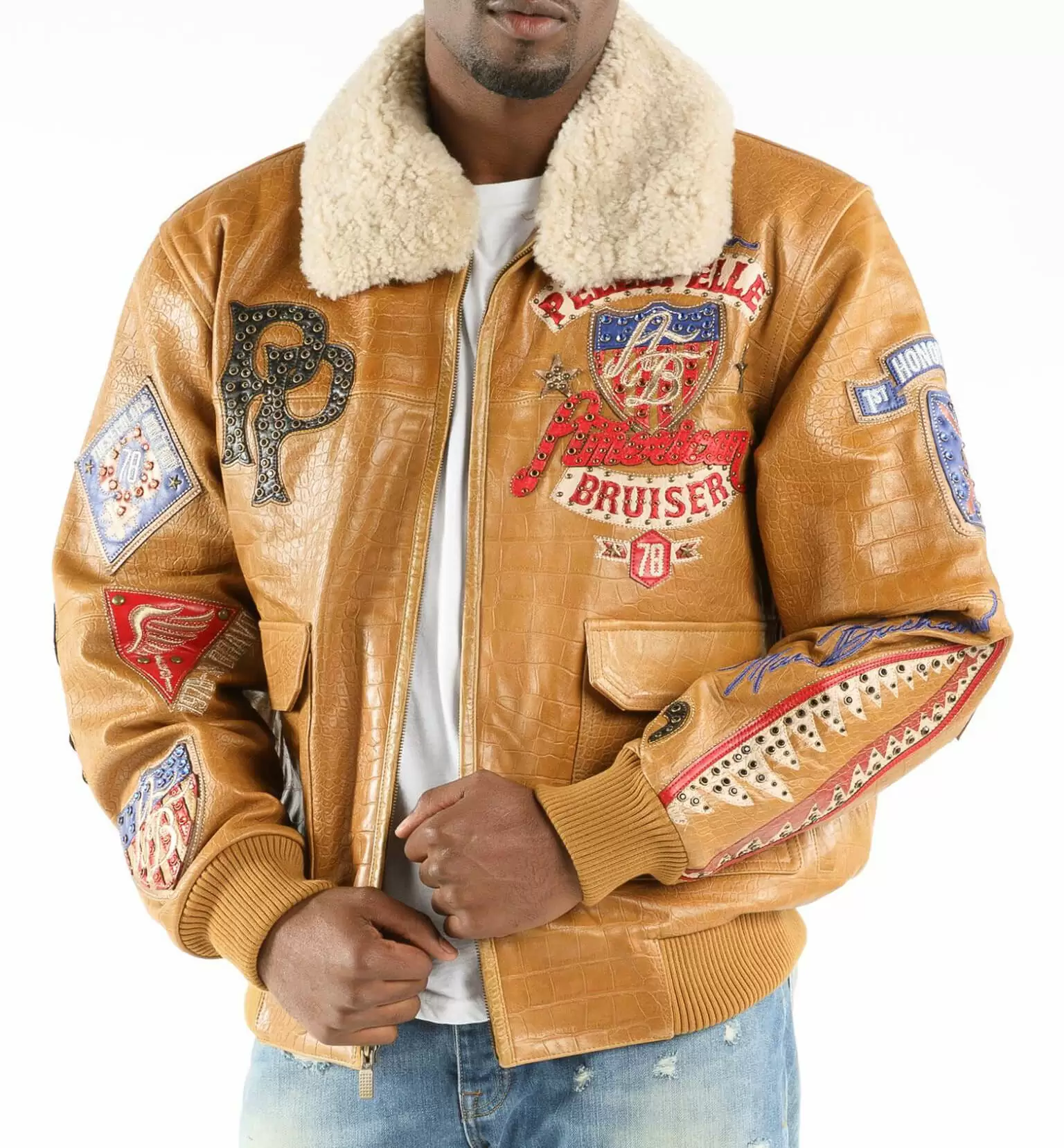 Pelle Pelle AB 1978 Brown Leather Jacket view 2