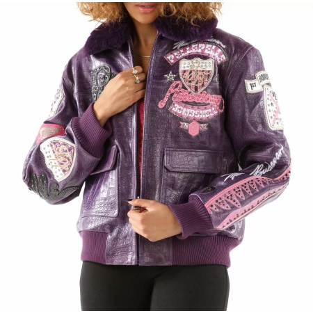 American Pelle Pelle Purple Bombshell Jacket
