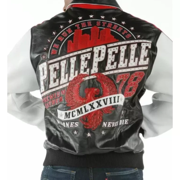 Black Pelle Pelle Leather Studded Jacket