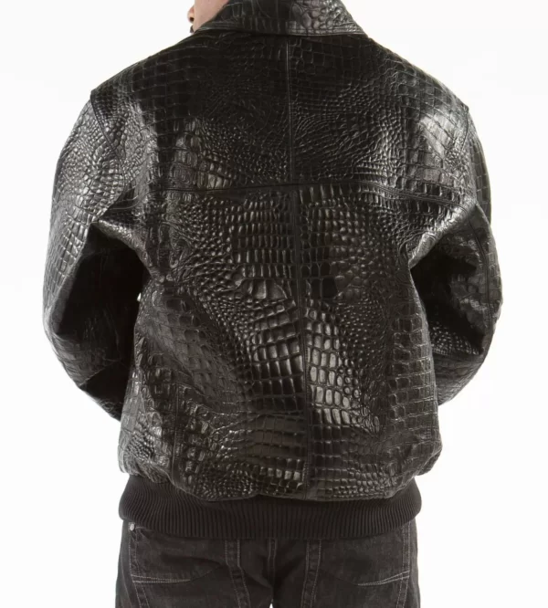 Black Pelle Pelle Script Leather Jacket view 2