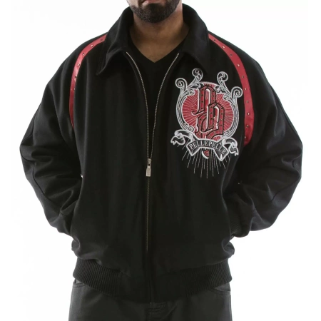 Pelle Pelle Black Top Brass Wool Jacket view 2