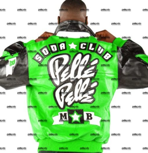 Green Pelle Pelle Soda Club Leather Jacket