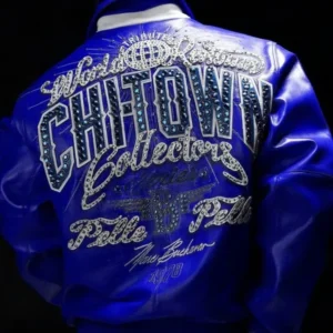 Blue Pelle Pelle Chi Town Leather Jacket