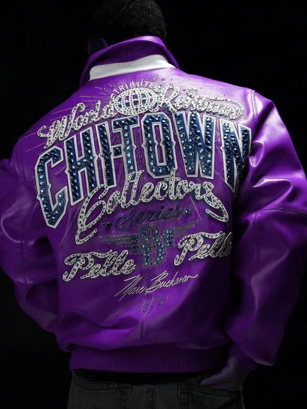 Pelle Pelle Chi-Town Purple Leather Jacket