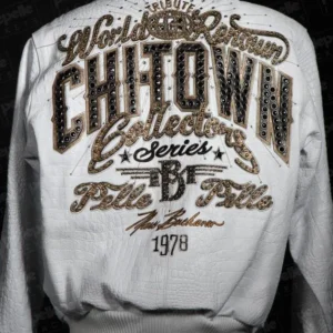 Pelle Pelle Chi-Town White Leather Jacket view 1