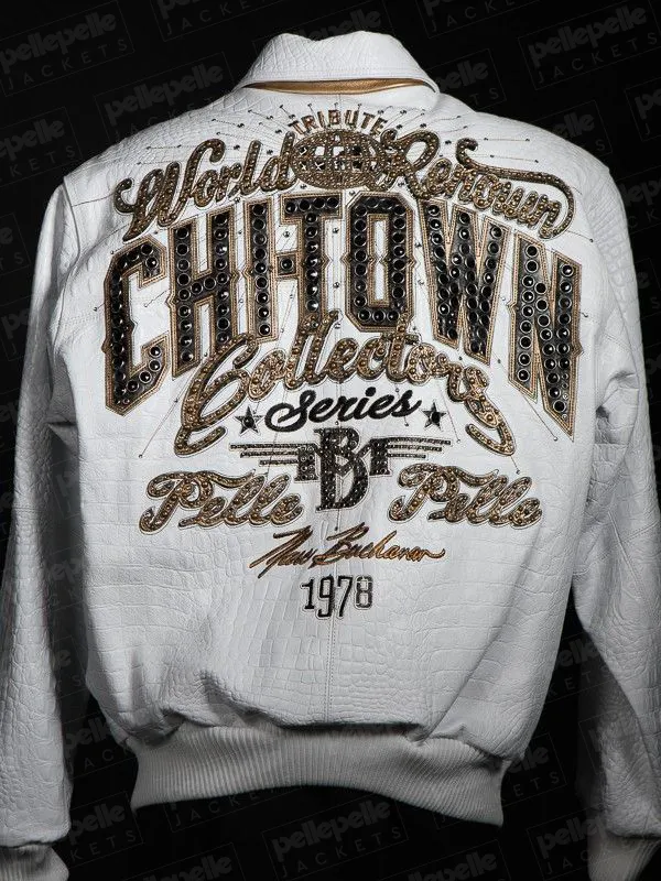 Pelle Pelle Chi-Town White Leather Jacket