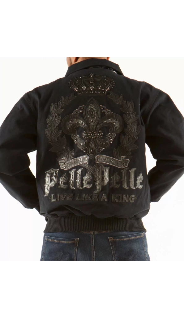Pelle Pelle Royal Black Wool Jacket