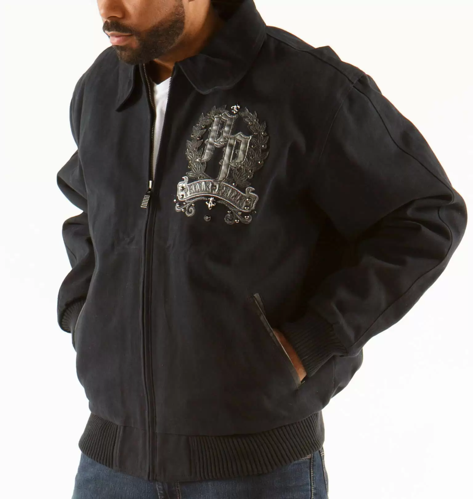 Pelle Pelle Royal Black Wool Jacket view 2
