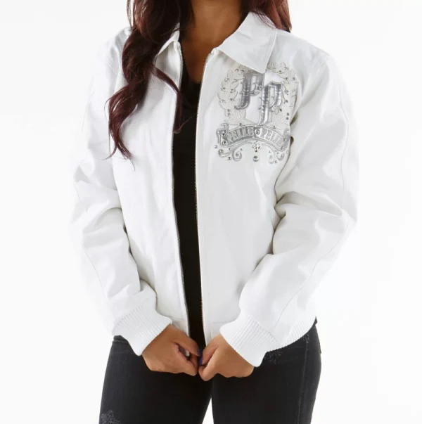 Live Like A Queen Pelle Pelle White Jacket view 2