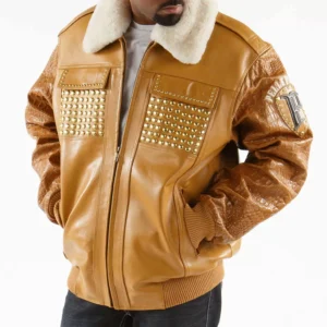 MB Pelle Pelle Brown Fur Collar Jacket view 2